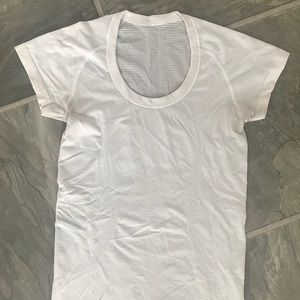 Lululemon White Swiftly Tech Short Sleeve